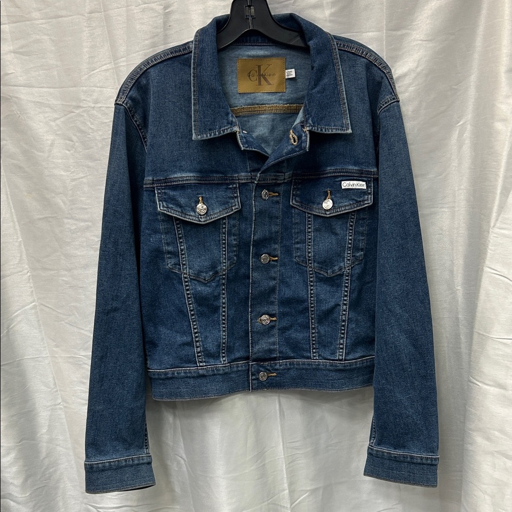Calvin Klein Indigo Blue Denim Jacket - Picture 2 of 5